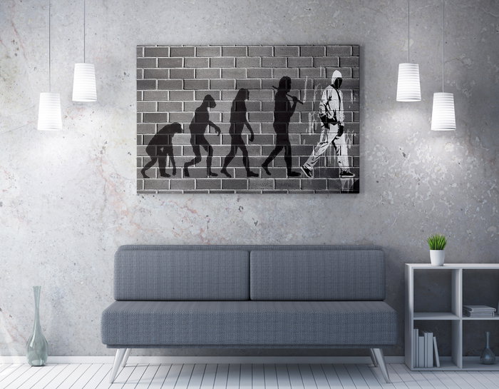 Wallity WY44 Banksy Lienzo Decorativo 50 x 70 cm Wallity WY44 Banksy Lienzo Decorativo 50 x 70 cm
